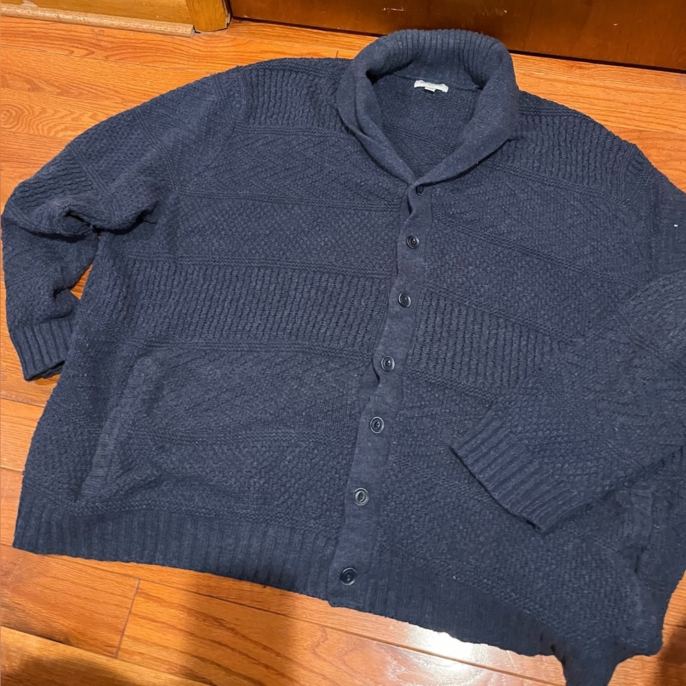 Goodfellow & Co Men's Dark Blue Cardigan Sweater